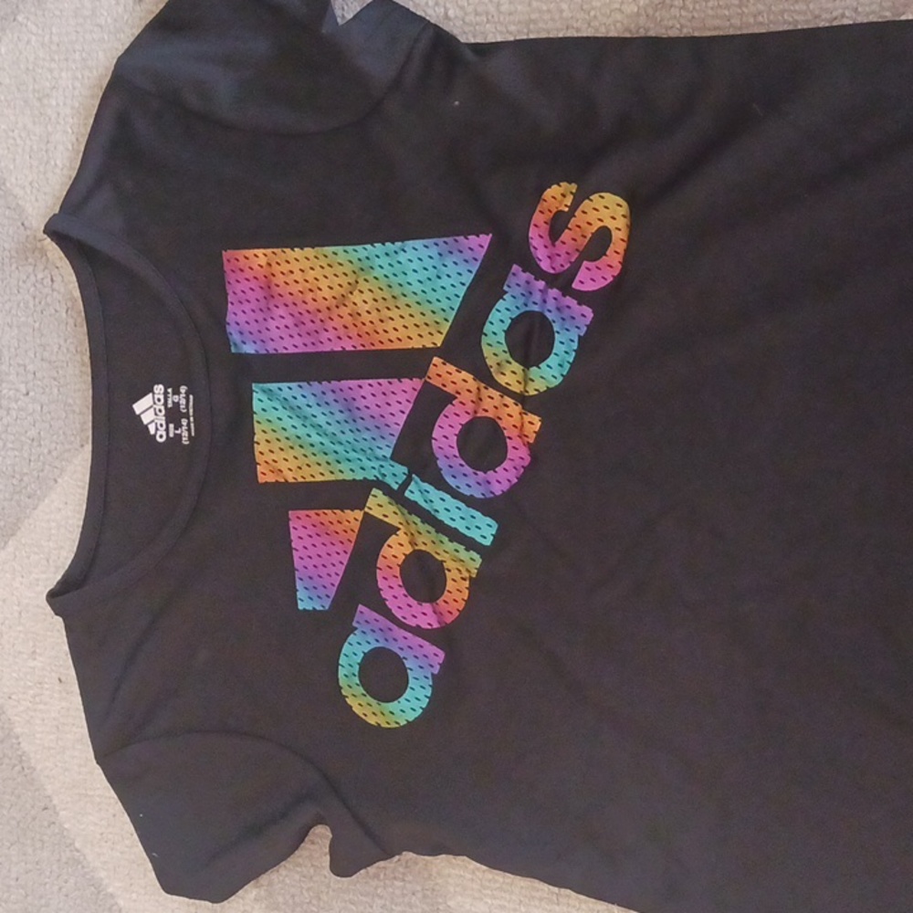 Black Adidas tee